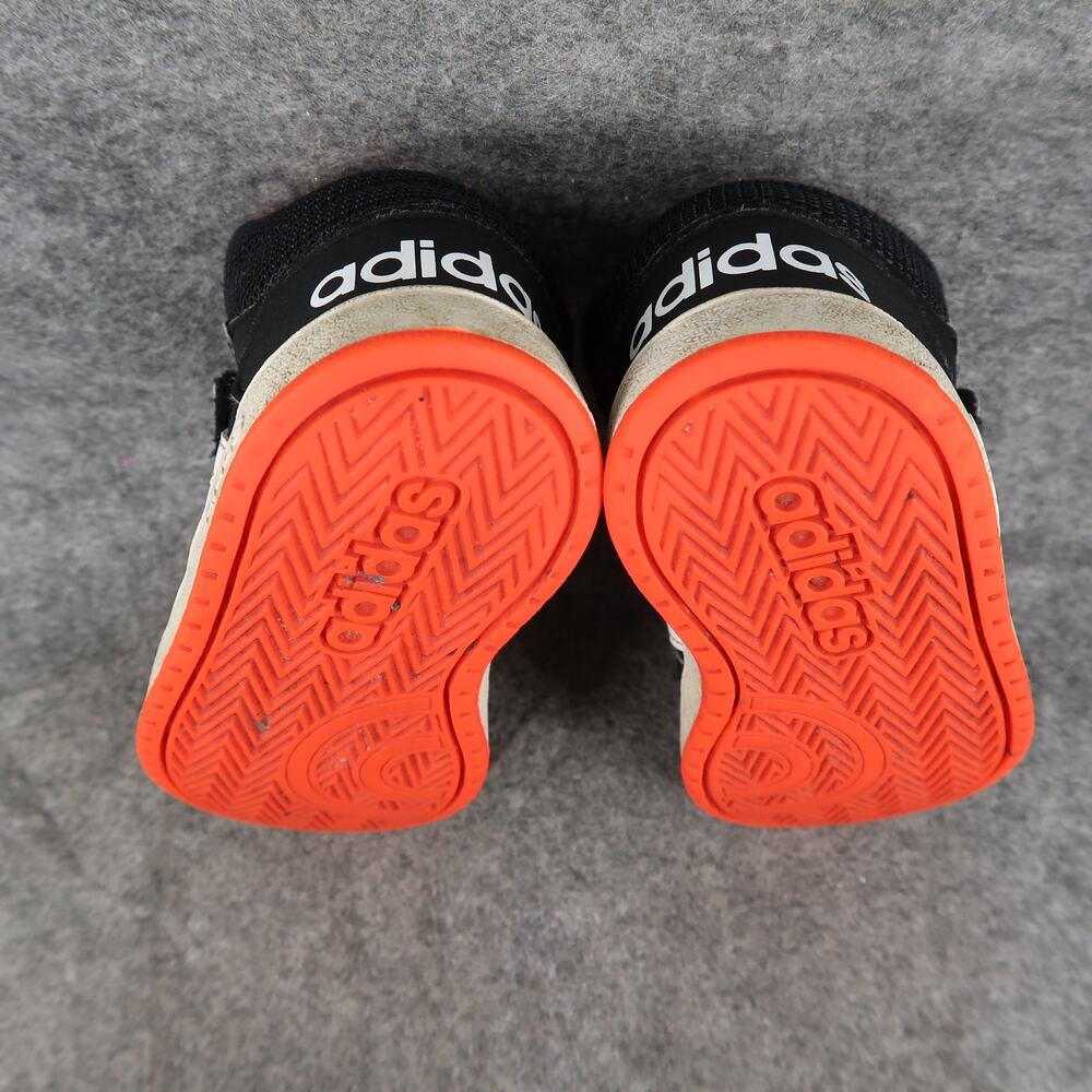 Adidas Shoes Toddler 8K Sneakers Mid Casual Hook N Loop Easy On Kids Black Red - Picture 12 of 14